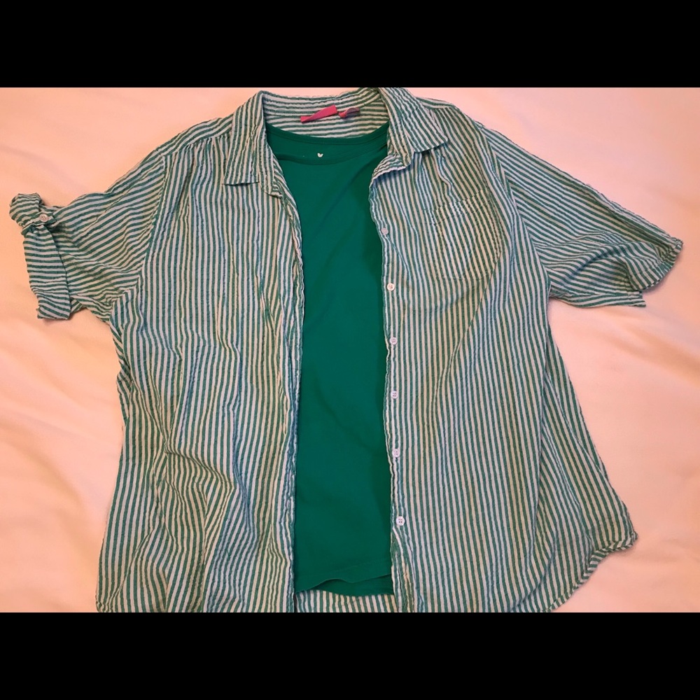 🌻MAKE ME AN OFFER🌻 Woman Within button down